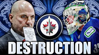 THE VANCOUVER CANUCKS ARE A WAGON ONCE AGAIN: ABSOLUTELY DESTROY THE WINNIPEG JETS (Demko Injury?)