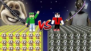 LUCKYBLOCK *TALKING BEN* contro LUCKYBLOCK *GRANNY* su MINECRAFT!