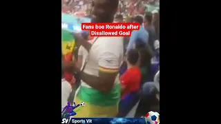 Ghanaian fans boo Ronaldo after disallowed goal