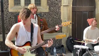 New Video: Watch Out for this amazing performance of The Big Push band Busking in Brighton Ship St.