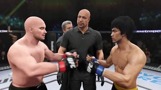 Dana White vs. Bruce Lee (EA sports UFC 2) - CPU vs. CPU - Crazy UFC 👊🤪