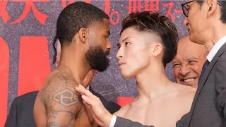 VERY INTENSE FACE OFF AT STEPHEN FULTON NAOYA INOUE WEIGH INS