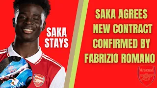 BREAKING NEWS: Bukayo Saka Commits Future to Arsenal with New Contract (FABRIZIO ROMANO CONFIRMS).