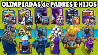 OLIMPIADAS de PADRES e HIJOS | CUAL ES EL MEJOR DÚO de CLASH ROYALE