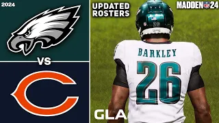 Eagles vs. Bears | Saquon Barkley, Caleb Williams | 2024 - 2025 Rosters | Madden 24 PS5