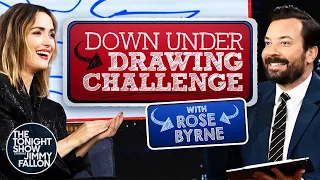Down Under Drawing Challenge with Rose Byrne in Partnership with Tourism Australia | Tonight Show