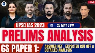 UPSC CSE Prelims 2023 - Paper 1 Analysis - Complete GS | Answer Key, Solutions and Excepted Cut-Off