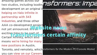 Transformers (certain affinity website news) #certainaffinity