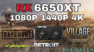 RX6650 XT IN 6 GAMES 1080P,1440P,4K - (RYZEN 5 5500)