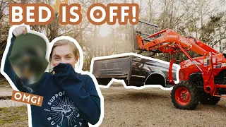 Removing The Bed of Our 1994 OBS F150! Also NASTY DISCOVERY🤢 | Restoration Part 3