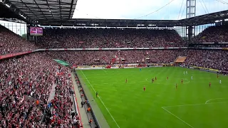 1. FC Köln erreicht Europapokal - Kölle Alaaf beim Torjubel (20.5.2017)