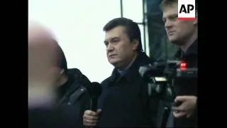 PM addresses rally, calls Yushchenko an alleycat