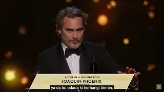 Joaquin Phoenix (JOKER) Oscar Konuşması | 2020 | TÜRKÇE ALTYAZILI