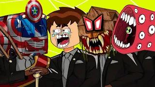 Avenger Bus Eater & Ben 10 & House Head & Train Eater - Coffin Dance Meme Cover