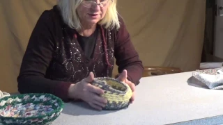 Rag and Rope Basket using the Figure 8 stitch - No glue No sewing Machine traditional