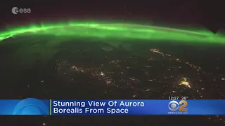 Stunning View Of Aurora Borealis From Space