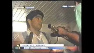 Maradona-Entrevistas en Italia 1990 y recibimiento en Paza de Mayo