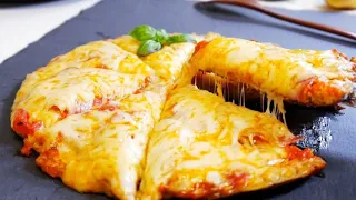 Super simple and delicious PIZZA RECIPE with potatoes! Ready to eat in 10 minutes! WITHOUT OVEN!