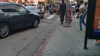 Беспорядки в Лос Анджелесе день 4/Голливуд/ Protests in Los Angeles/Hollywood Sunset blvd/ day 4