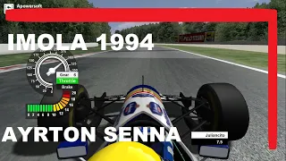 rFactor F1 1994 - Ayrton Senna Imola Onboard /No driving aids - Full Realism