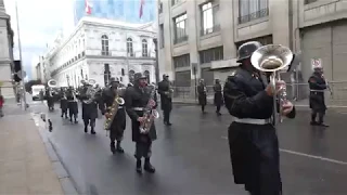 Te-Deum 2018 llegada escuela Sub-Oficiales del ejercito de Chile