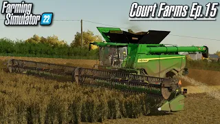 Field Beans, Linseed, & Rye Harvest! | Farming Simulator 22