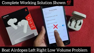 Boat Airdopes Earbuds Low Volume Sound Problem Left Right Earbuds Complete Solution Shown ⚡⚡