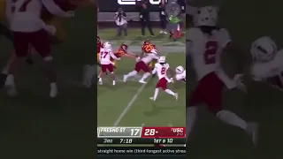 Travis Dye angry run for the touchdown vs. Fresno St.
