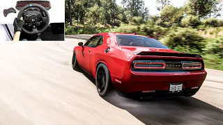 Drifting Dodge Challenger SRT Hellcat 2015 - Forza Horizon 5 | Logitech G923 Steering Wheel Gameplay