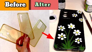 How to make old mobile cover to new mobile Covers /Mobile Cover Painting/ DIY Mobile Cover Painting