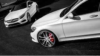 2015 Mercedes S550 vs S550 Coupe with matching 24" Savini Wheels