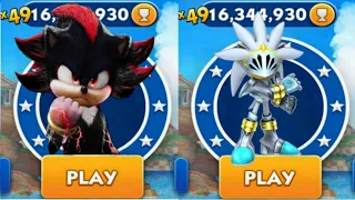 Sonic Dash - Sir Shadow VS Sir Silver Sonic _ Movie Sonic vs All Bosses Zazz Eggman