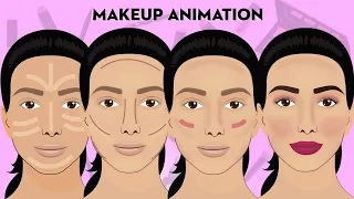 Makeup Animation | ASMR Animation Makeup | #shorts | SUGAR⁩ Cosmetics⁩