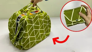 🌹 How to sew a travel bag that can be folded into the size of your hand