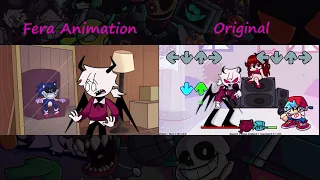 FNF Animation and Original Attack - But Everyone Sings It 🎤 (Different Characters Sing It)VS Selever