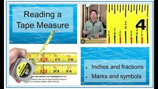 Learn how to Read a Tape Measure - Fraction - Measuring and Marking Lesson Series -