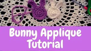 Bunny Crochet Applique | Crochet Tutorial | Easter Crochet
