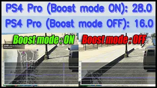 PS4 PRO GTA Online Framerate Test (Boost mode ON / OFF comparison)