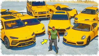 Джонни тек САРЫ түсті көліктер ұрлап кетті (GTA V)