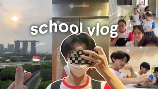 school vlog | study, running 2.4km, going mbs