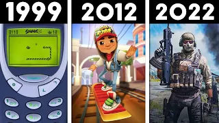 EVOLUÇÃO DOS JOGOS DE CELULAR