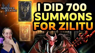 Is My 10x Summon Luck OVER?! 😱 Can I Get Zilitu in 700 Summons!? ✤ Watcher of Realms