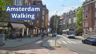 Amsterdam Walk. Parnassusweg - Vondelpark ASMR 2024