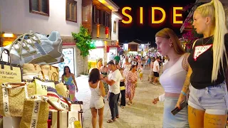 Antalya SIDE Eski şehir PROMENADE VE ALIŞVERİŞ CADDESİ 🇹🇷 TÜRKİYE #türkiye #side #antalya