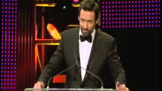 Hugh Jackman Honors Paul Hogan G'Day USA Los Angeles Black Tie Gala