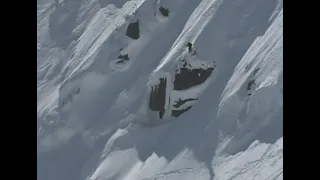 Facing the Headwall of Tuckerman Ravine on Mount Washington