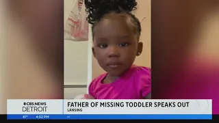 Missing 2-year-old's father speaks out as Michigan authorities continue searching for her