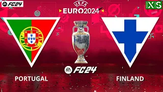 FC 24 - Portugal vs Finland | 🌟 Ft. Ronaldo | Full Match Gameplay