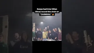 #kanyewest Brought Inter Milan Ultras To Record The Choir On “CARNIVAL” Off “Vultures”🔥👀