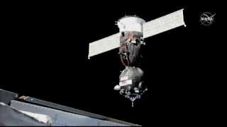 Soyuz  Docks with Space Station in Return to Crewed Flight